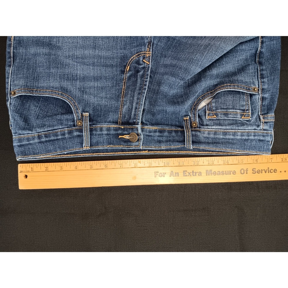 Old Navy Curvy Mid Rise Slim Leg Jeans Blue Medium Wash Women's Size 12 Reg - Picture 4 of 13